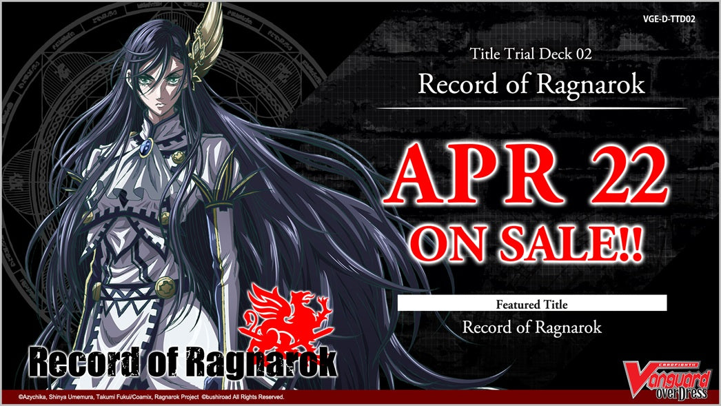 Image of RECORD OF RAGNAROK TRIAL DECK VGE-D-TB02 CARDFIGHT!! VANGUARD
