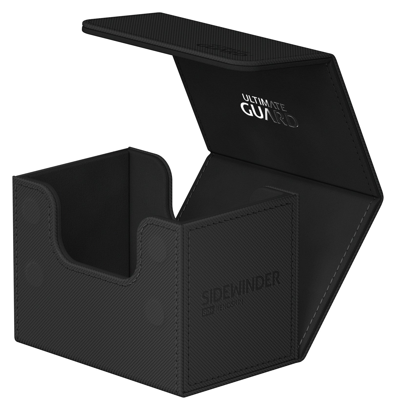 Image of Black (Mono-Color) 80+ Ultimate Guard Sidewinder Xenoskin Deckbox