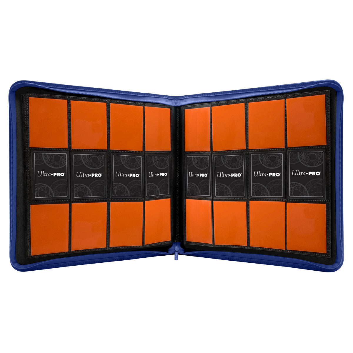 Image of Blue Vivid 12 Pocket Zippered Pro Binder - Ultra Pro