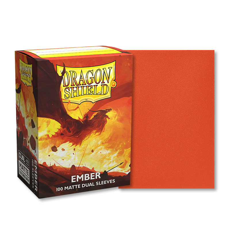 Ember Matte Dual Sleeves Dragon Shield (STANDARD)