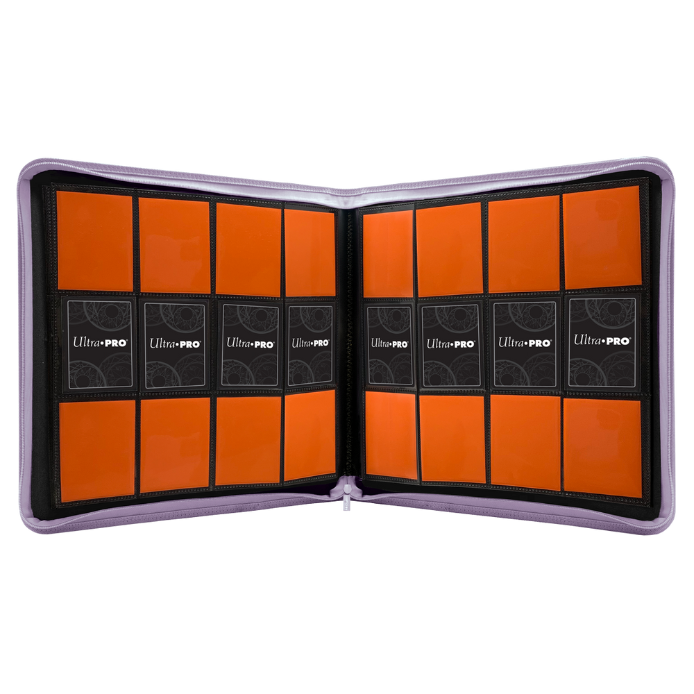 Purple 12 Pocket Zippered Pro Binder - Ultra Pro