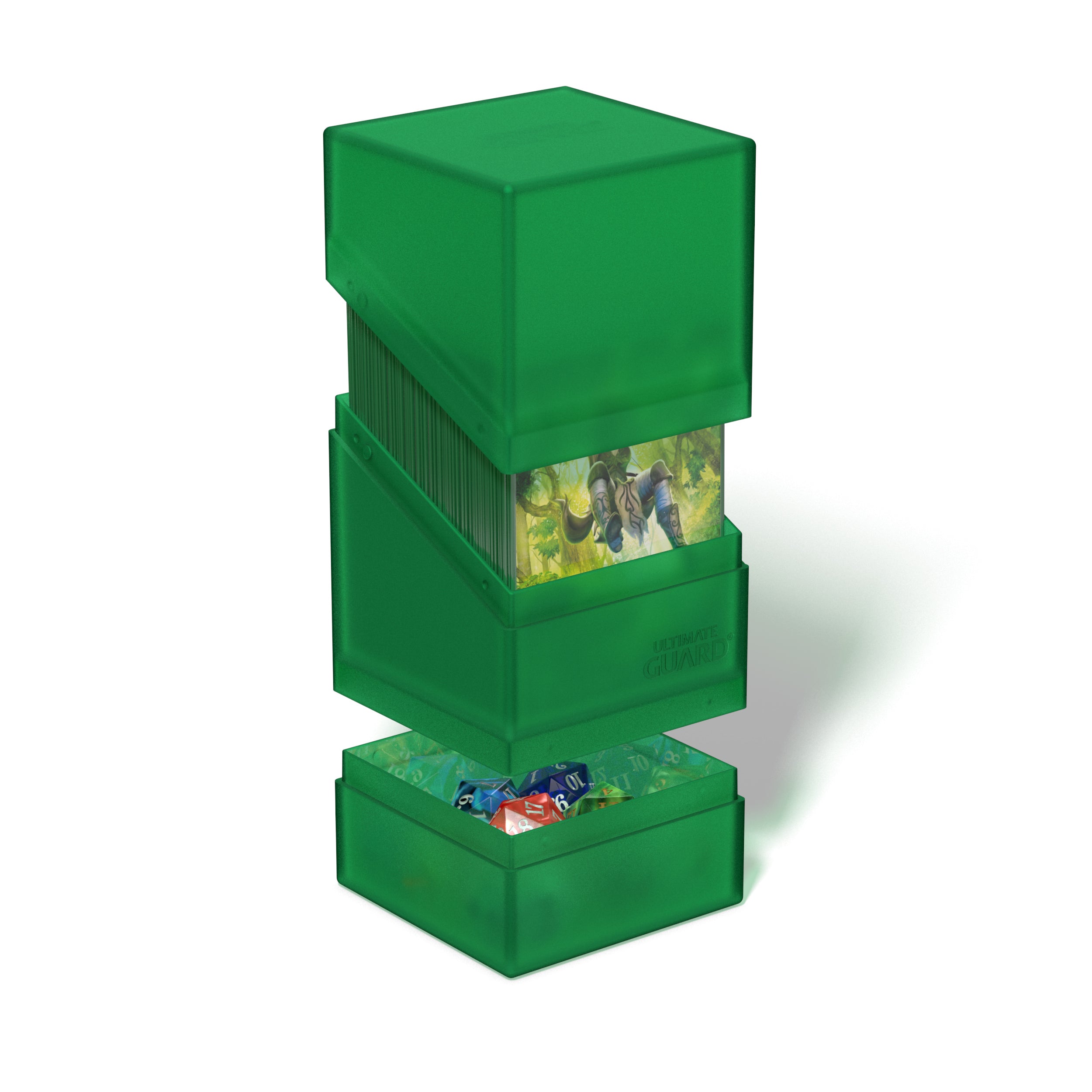 Image of Emerald Boulder'N'Tray 100+ Ultimate Guard Deckbox