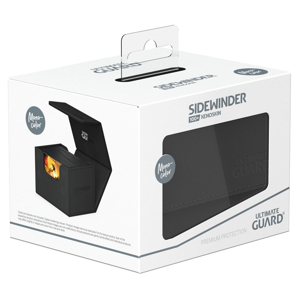 Image of Black (Mono-Color) 100+ Ultimate Guard Sidewinder Xenoskin Deckbox