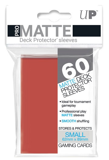 Image of Red Pro-Matte (Japanese) [60 ct] Ultra Pro Deck Protector Sleeves