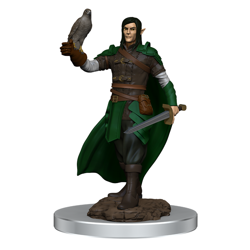 Male Elf Ranger Premium Miniature - Icons of the Realms