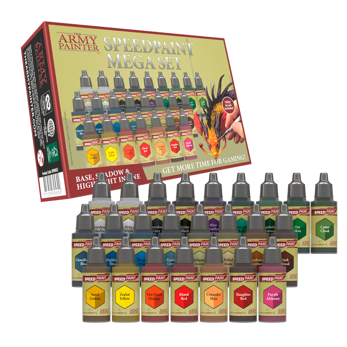 Image of THE ARMY PAINTER SPEEDPAINT MEGA SET - 24 COLOUR PAINT SET WITH BRUSH