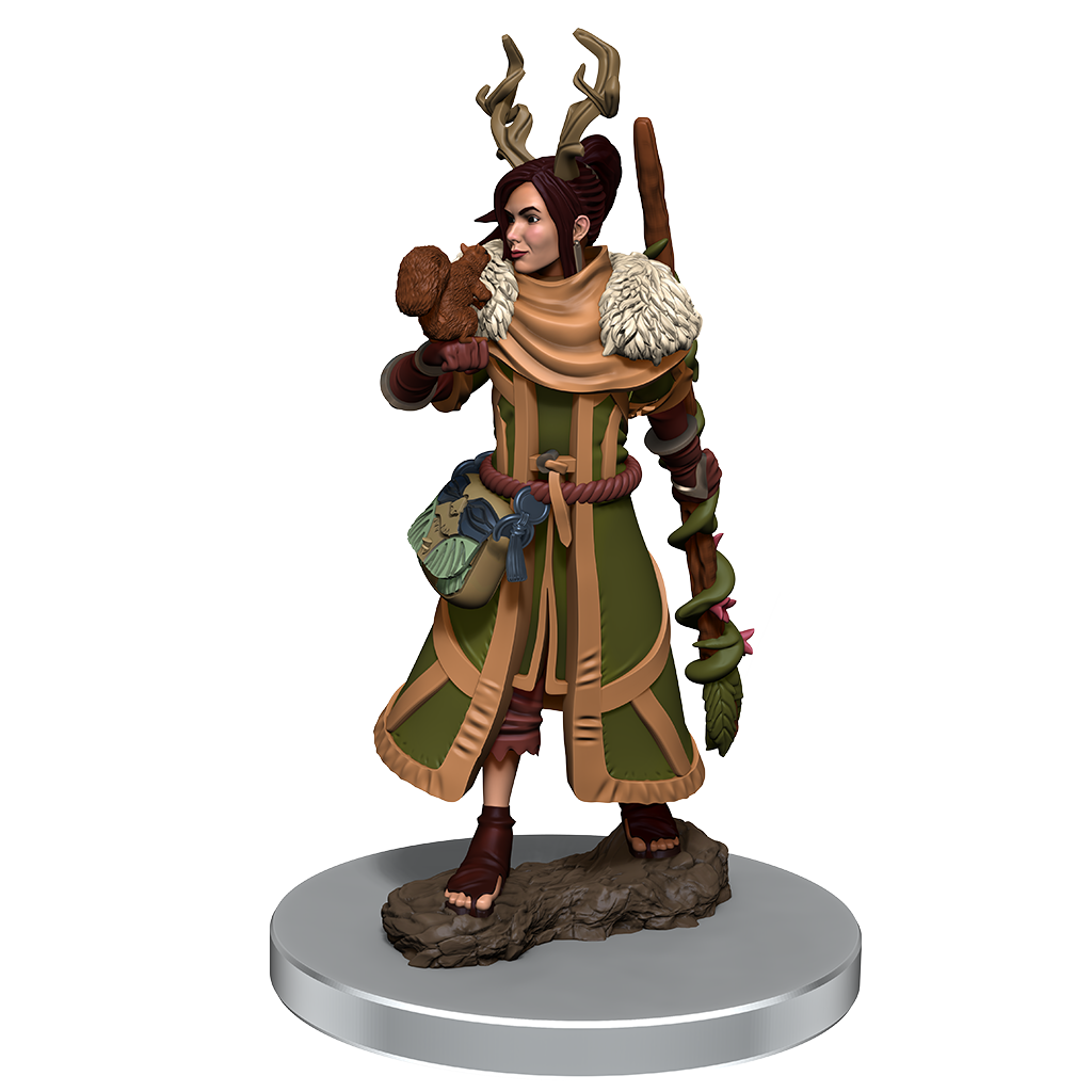 Image of Female Human Druid Premium Miniature - Icons of the Realms