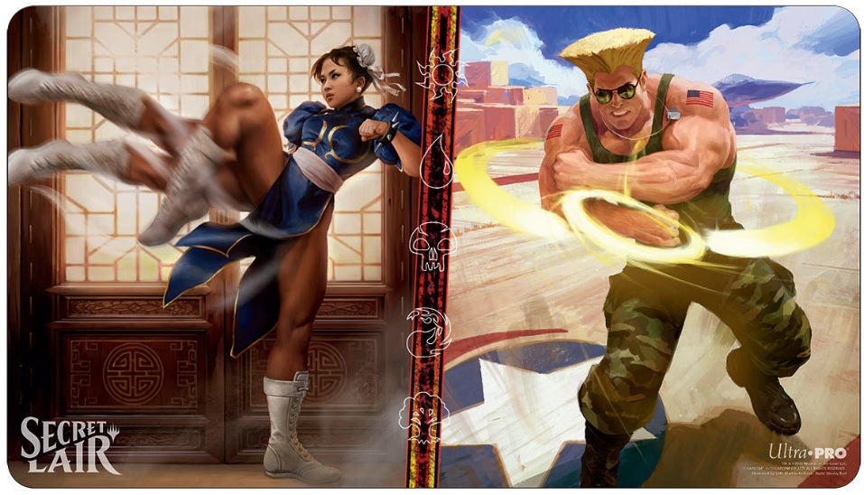 Image of Chun-Li & Guile Street Fighter (Secret Lair) Playmat