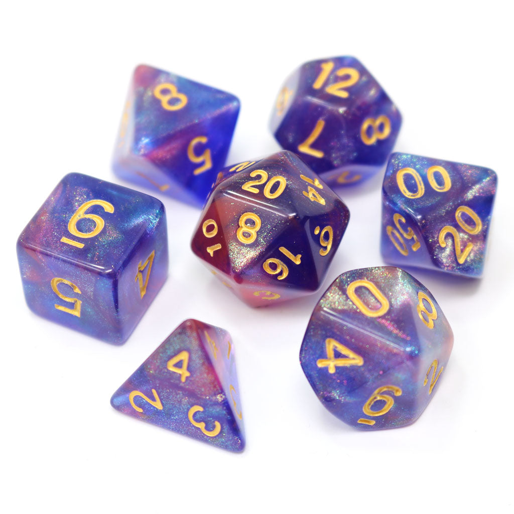 Image of Blue Enchantress 7pc RPG Set - Die Hard Dice
