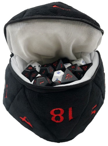 Image of Black/Red - Ultra Pro D20 D&D Dice Bag