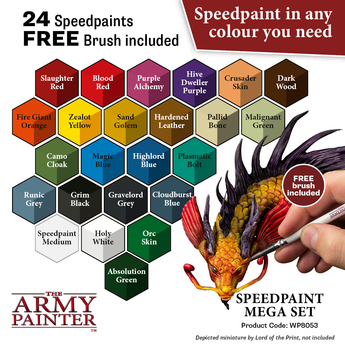 Image of THE ARMY PAINTER SPEEDPAINT MEGA SET - 24 COLOUR PAINT SET WITH BRUSH