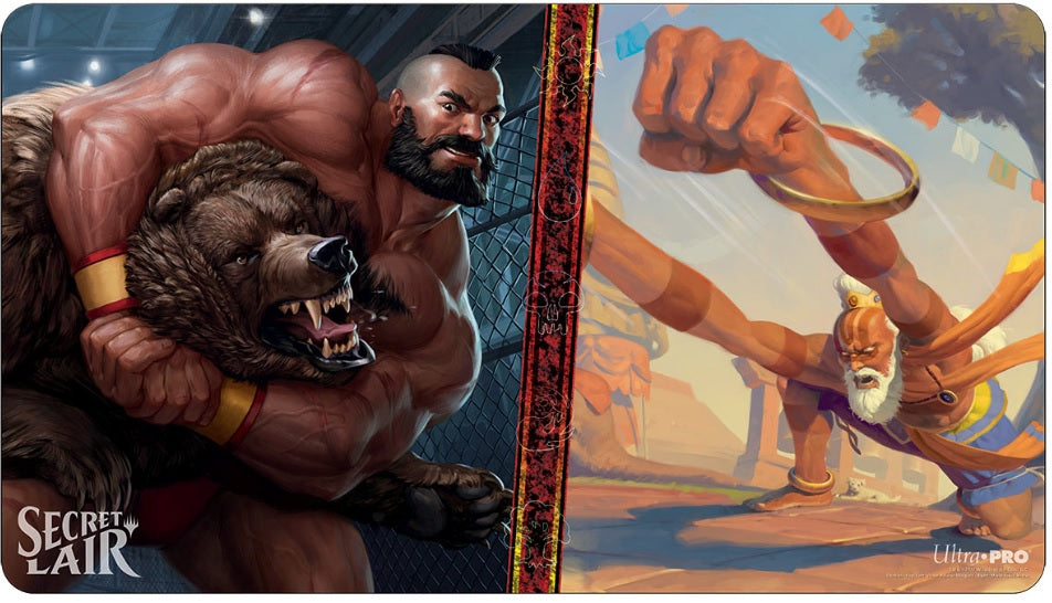 Image of Zangief & Dhalsim Street Fighter (Secret Lair) Playmat