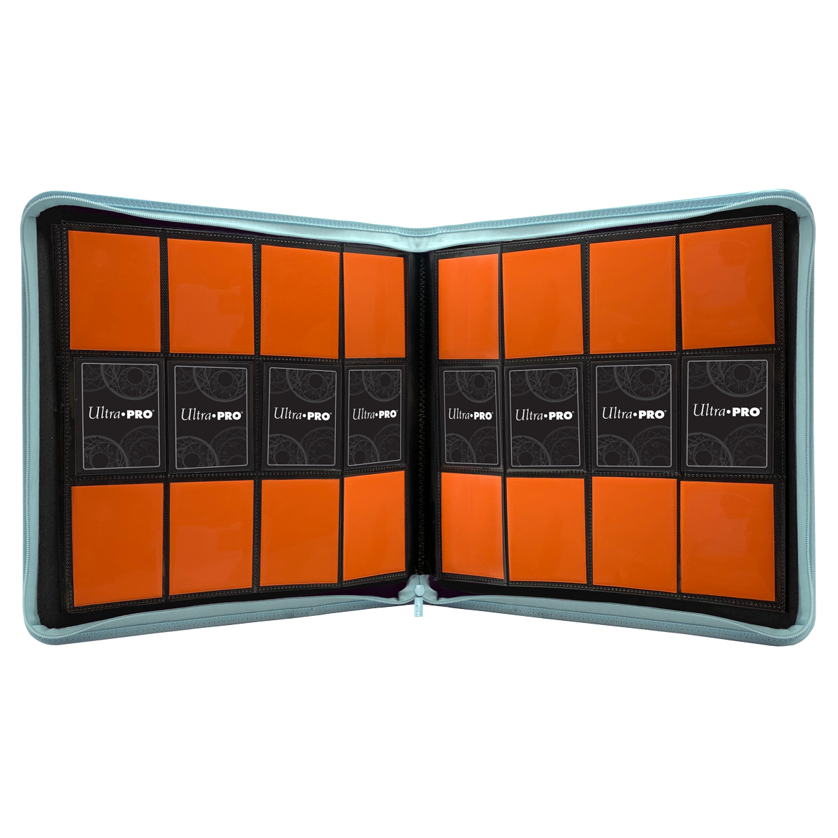 Image of Light Blue 12 Pocket Zippered Pro Binder - Ultra Pro