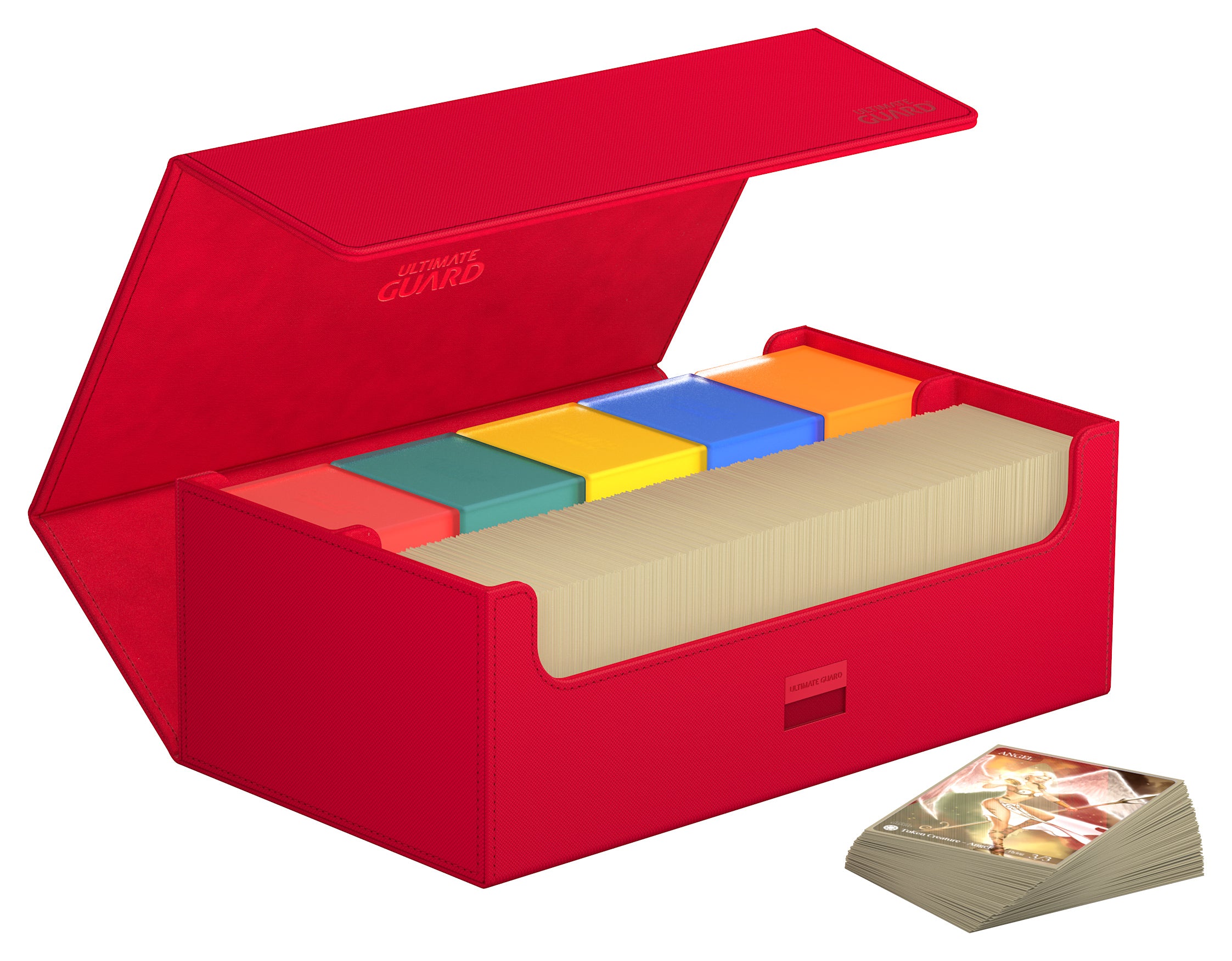 Image of Red Mono Color 800+ Arkhive Ultimate Guard Deckbox
