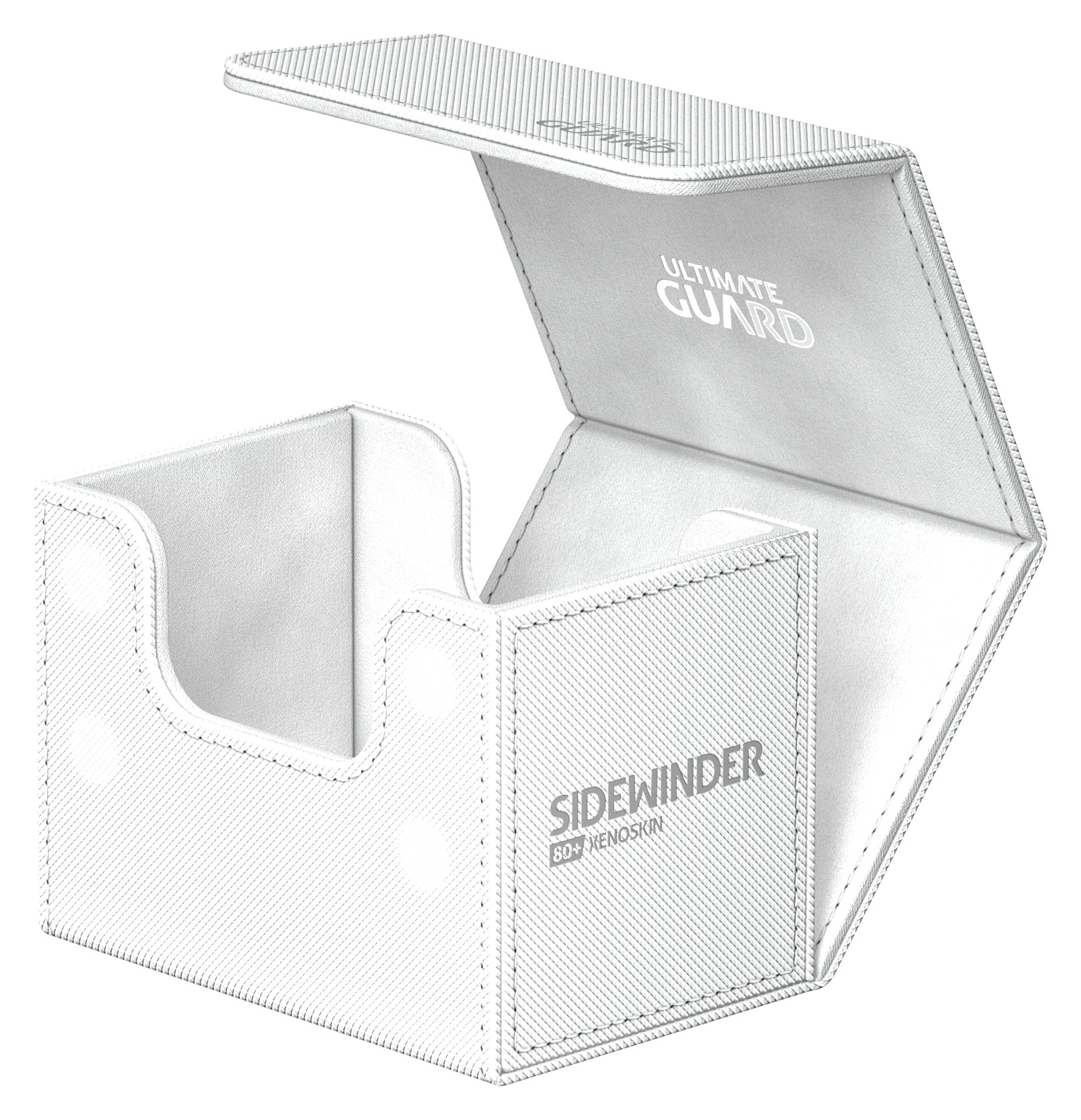 Image of White (Mono-Color) 80+ Ultimate Guard Sidewinder Xenoskin Deckbox
