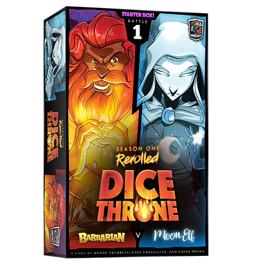 Image of Dice Throne Season 1 Rerolled: Barbarian Vs Moon Elf (Battle 1)