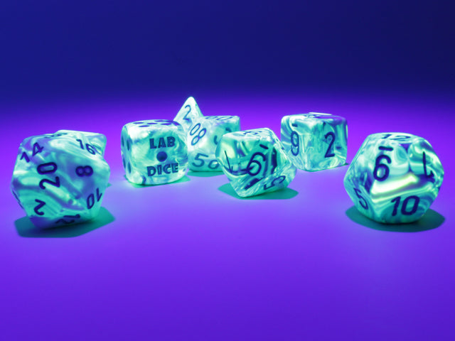 Image of Chessex Festive - Garden/Blue - 7 Dice