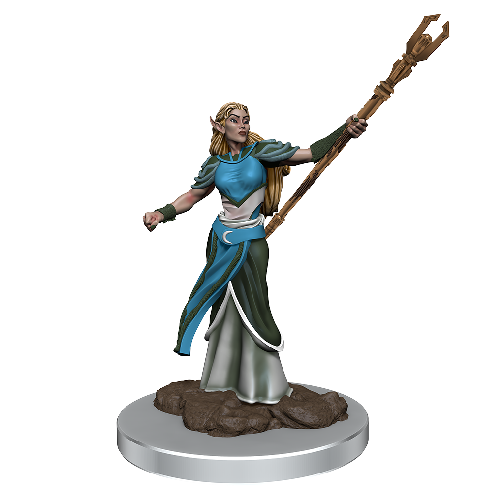 Image of Female Elf Sorcerer Premium Miniature - Icons of the Realms