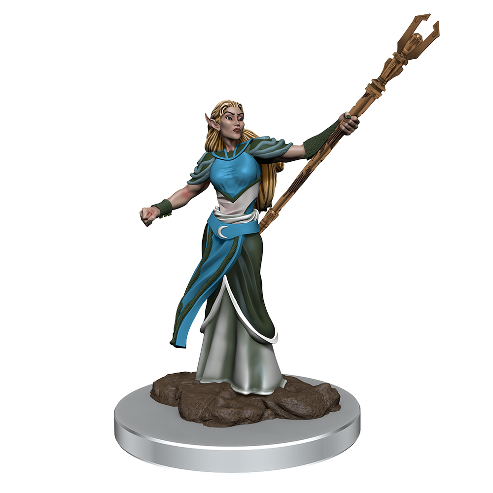 Female Elf Sorcerer Premium Miniature - Icons of the Realms