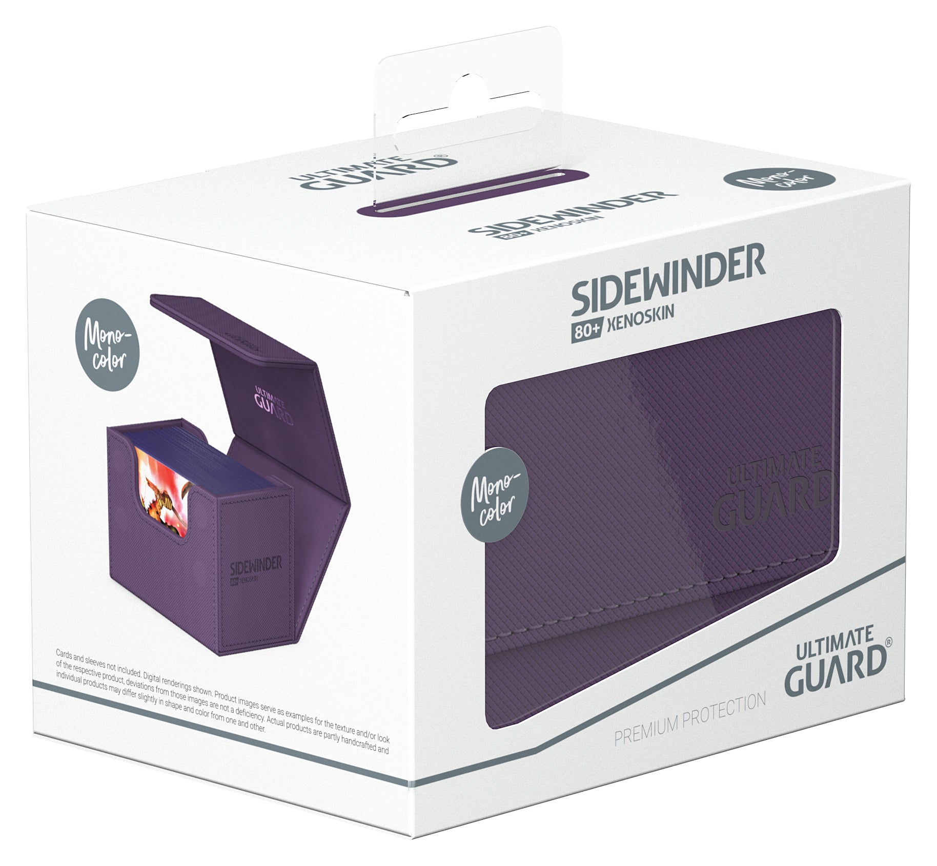 Image of Purple (Mono-Color) 80+ Ultimate Guard Sidewinder Xenoskin Deckbox