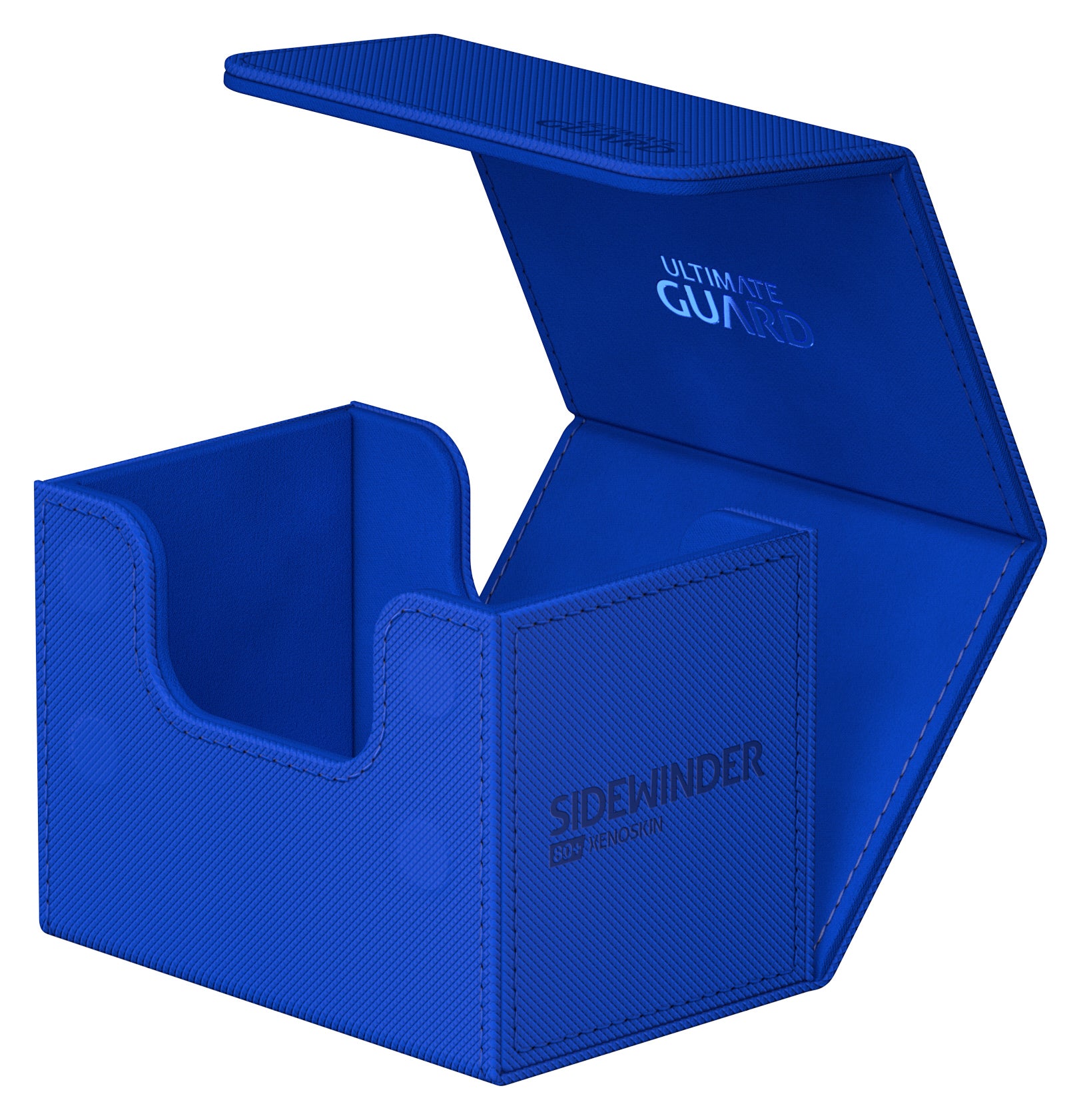 Image of Blue (Mono-Color) 80+ Ultimate Guard Sidewinder Xenoskin Deckbox