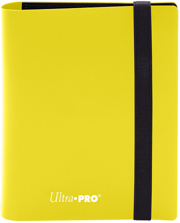 Image of Lemon Yellow 4 Pocket PRO-Binder - Eclipse Ultra Pro