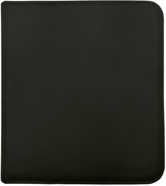 Image of Black 12 Pocket Zippered Pro Binder - Ultra Pro