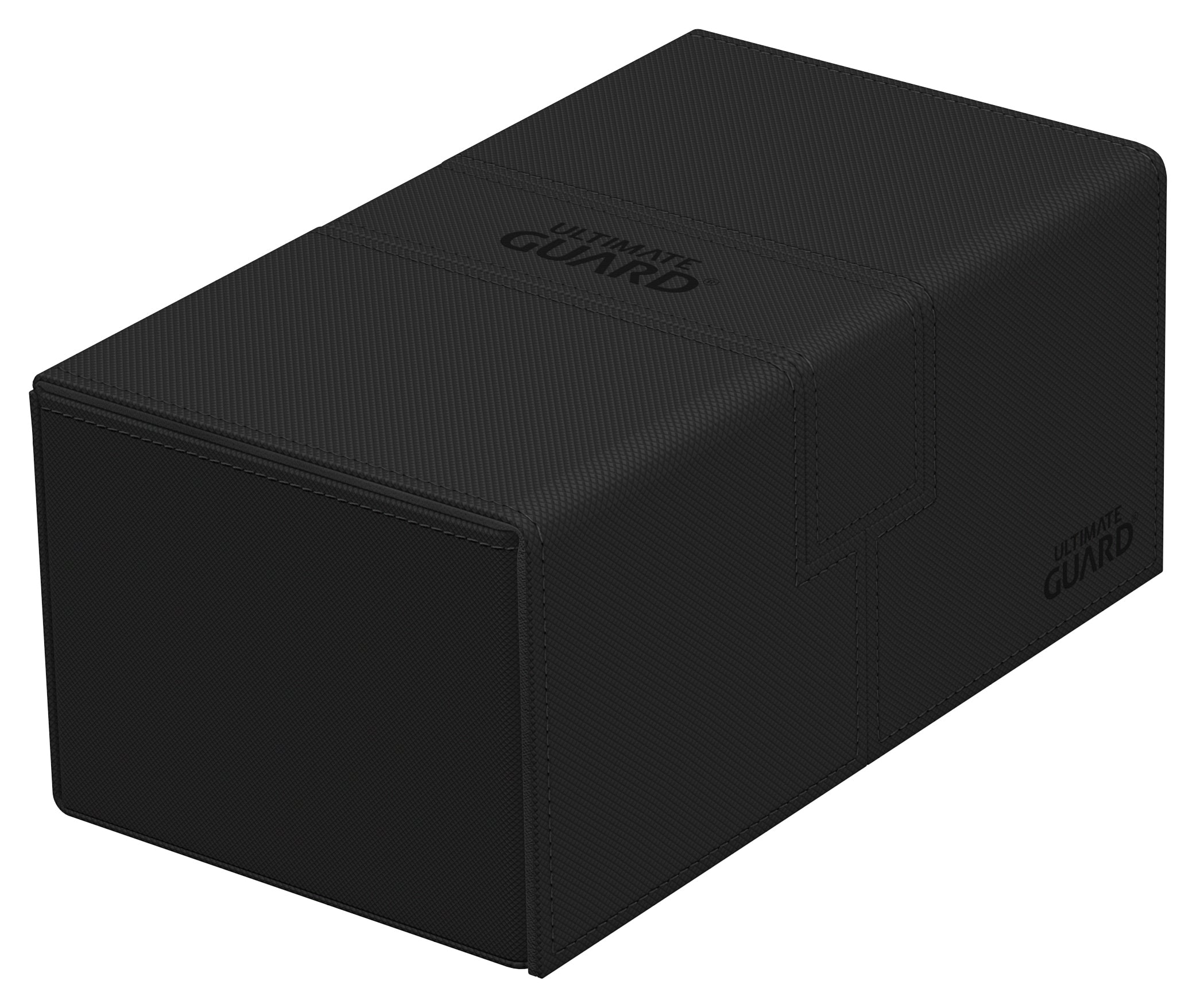 Image of Mono Black Ultimate Guard Xenoskin Flip'n'Tray 200+ Deckbox