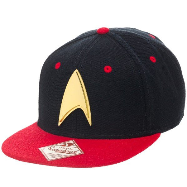 Image of Star Trek - Gold Badge Red Snapback