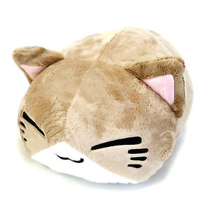 Anime Cat Plush, Small Tan