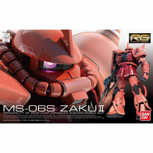 Image of BANDAI RG Gundam 1/144 MS-06S Char's ZAKU II Figure