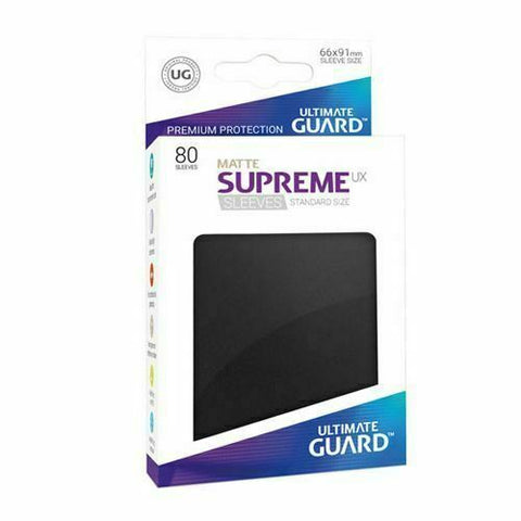 Black (Standard) MATTE SUPREME [80 ct] - Ultimate Guard