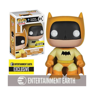 Batman #01 (Yellow)  Pop! Heroes DC Comics Super Heroes) Entertainment Earth Exclusive