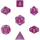 Chessex Opaque - Light Purple/White - 7 Dice Set