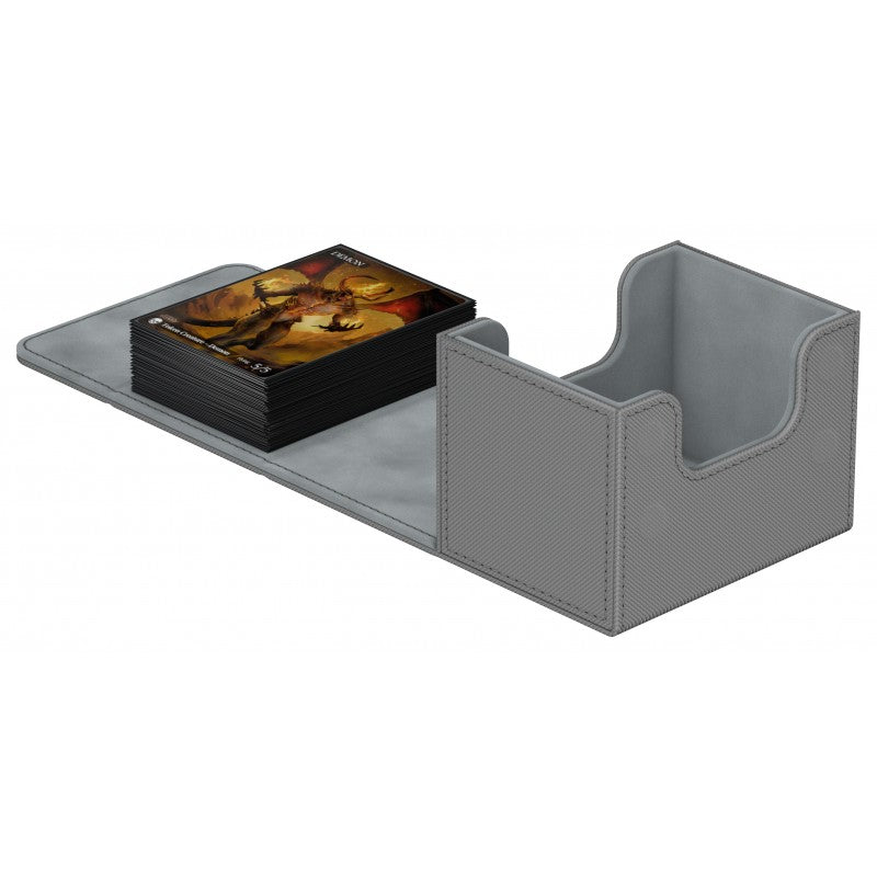 Image of Grey 100+ Ultimate Guard Sidewinder Xenoskin Deckbox