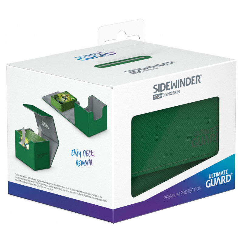 Image of Green 100+ Ultimate Guard Sidewinder Xenoskin Deckbox