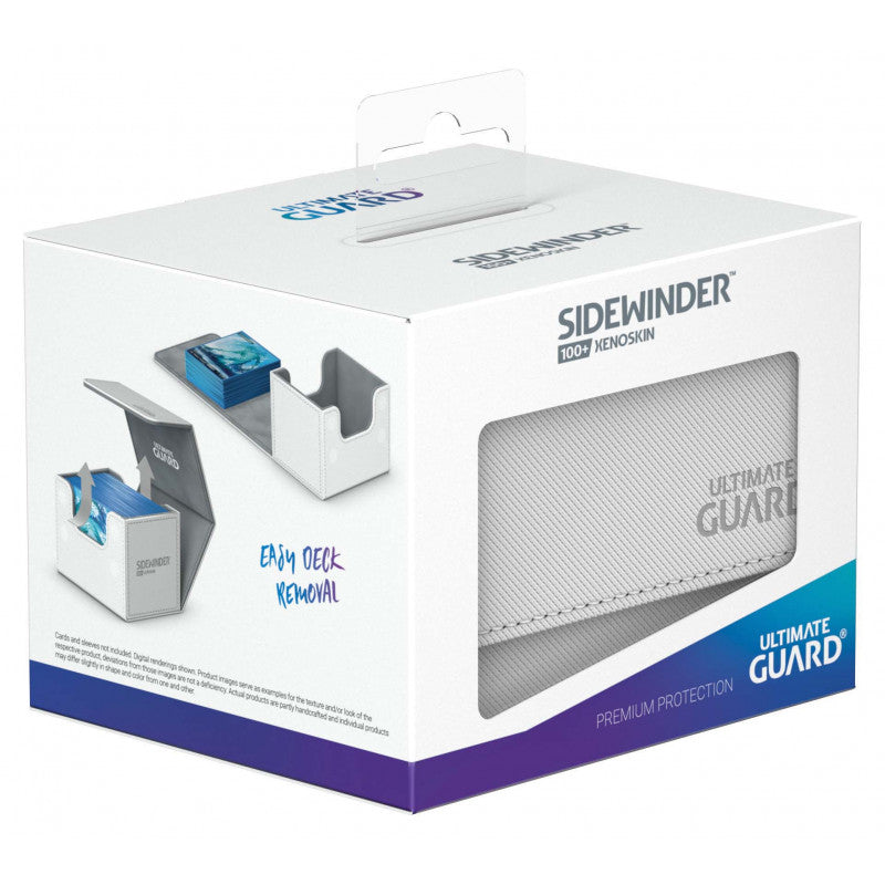 Image of White 100+ Ultimate Guard Sidewinder Xenoskin Deckbox