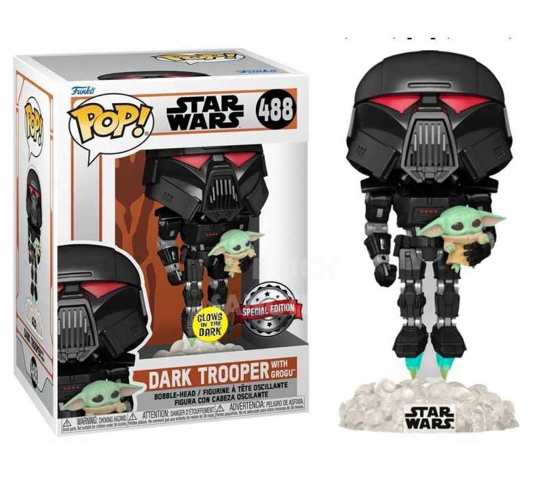 Image of Dark Trooper with Grogu#488 (Pop! Star Wars)