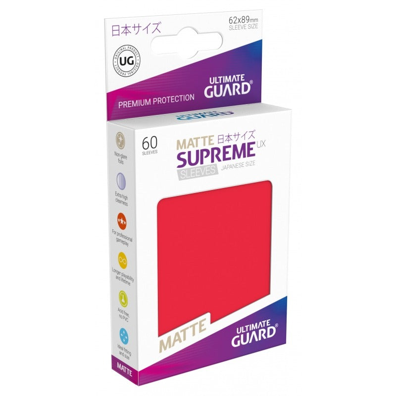 Image of Red (Japanese) MATTE SUPREME [60 ct] - Ultimate Guard