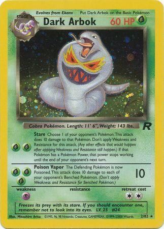Dark Arbok 2/82 Holo Team Rocket (Moderately Played) Unlimited