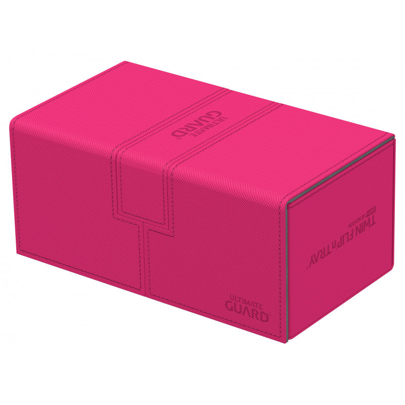 Image of Pink Ultimate Guard Xenoskin Flip'n'Tray 200+ Deckbox