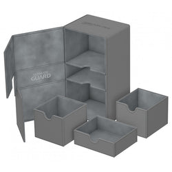 Grey Ultimate Guard Xenoskin Flip'n'Tray 200+ Deckbox