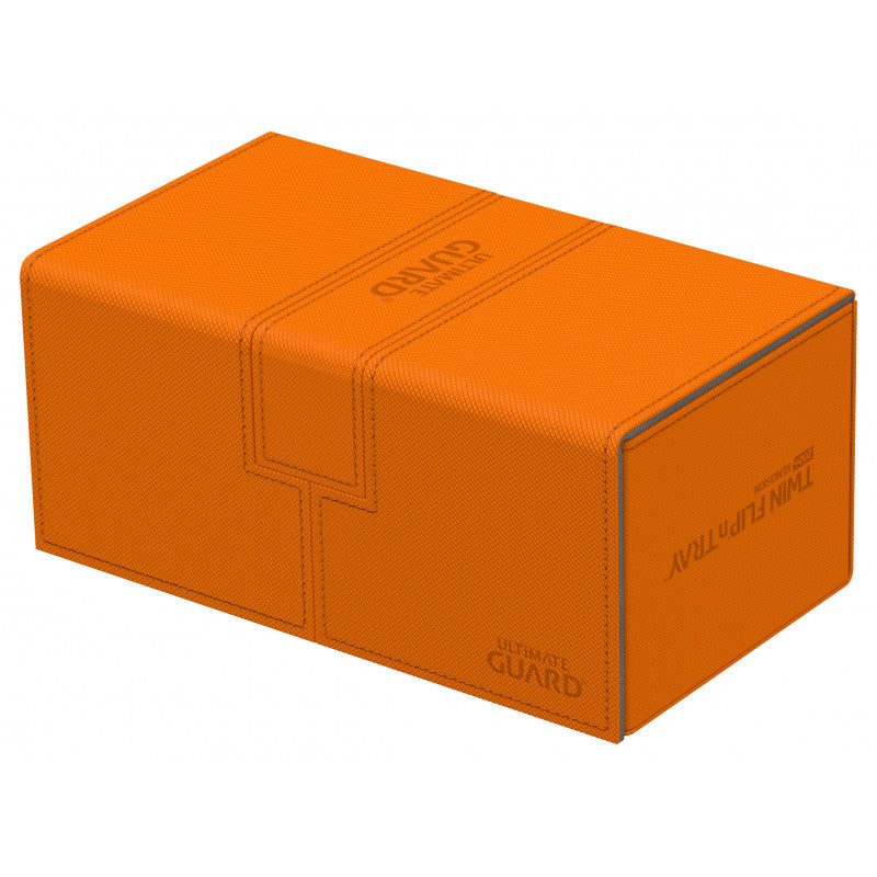 Image of Orange Ultimate Guard Xenoskin Flip'n'Tray 200+ Deckbox