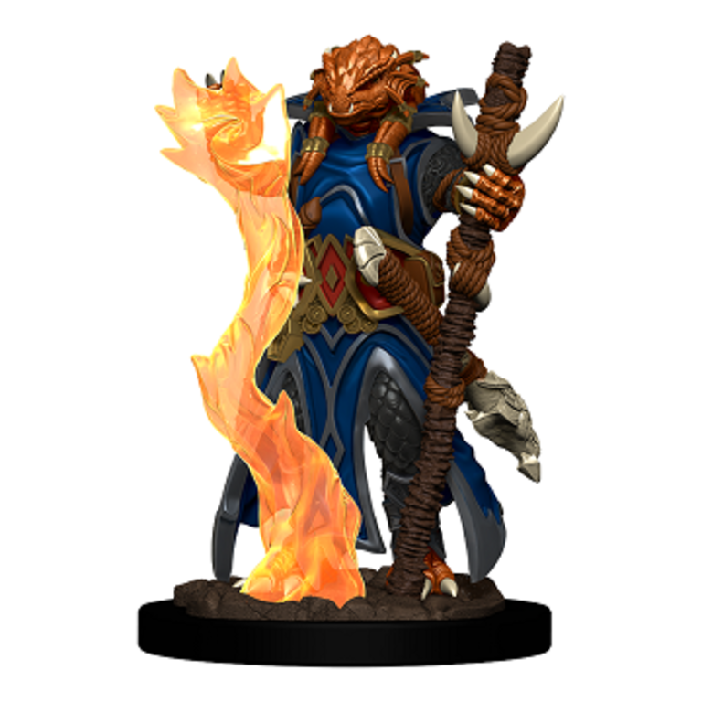 Image of Dragonborn Sorcerer Premium Miniature - Icons of the Realms