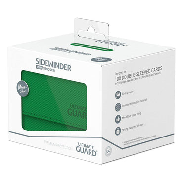 Green (Mono-Color) 100+ Ultimate Guard Sidewinder Xenoskin Deckbox