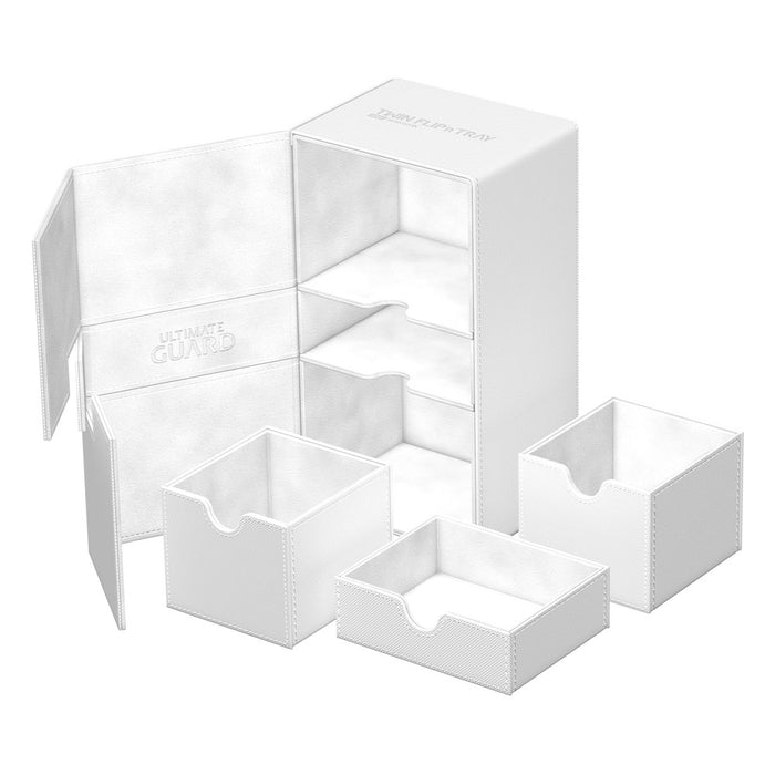 Image of Mono White Ultimate Guard Xenoskin Flip'n'Tray 200+ Deckbox