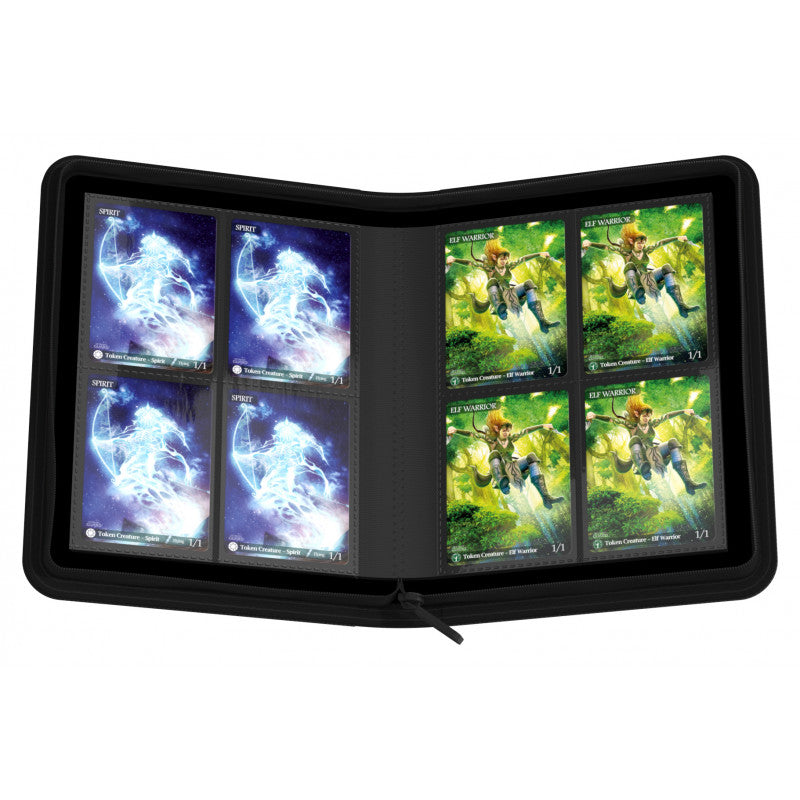 Image of Black Xenoskin Zipfolio 8 Pocket - Ultimate Guard
