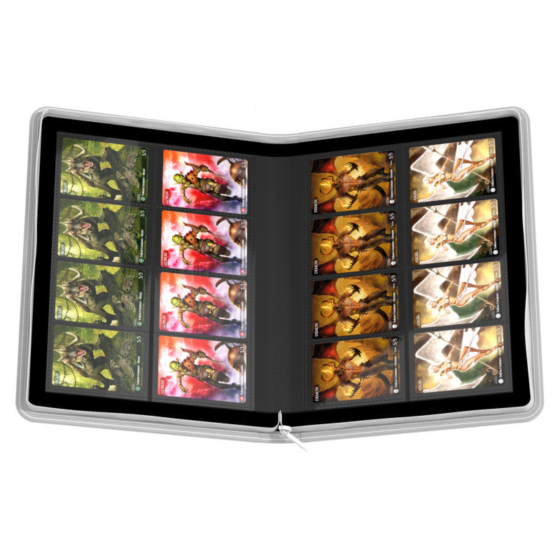 White Xenoskin Zipfolio 8 Pocket - Ultimate Guard