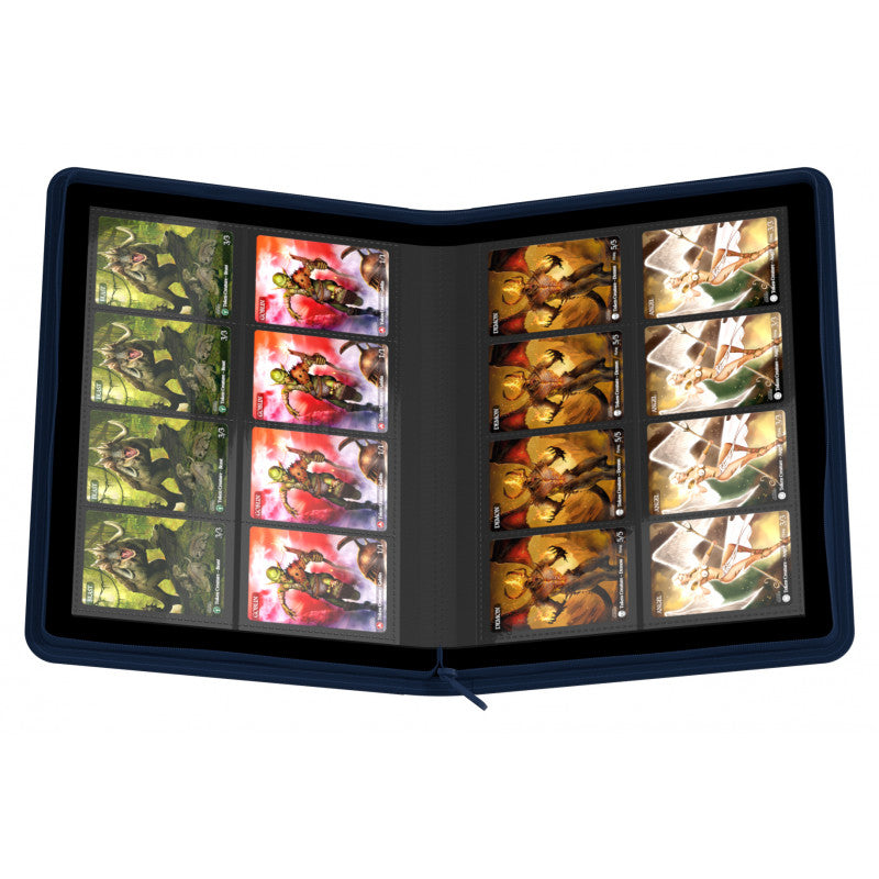 Image of Dark Blue Xenoskin Zipfolio 8 Pocket - Ultimate Guard